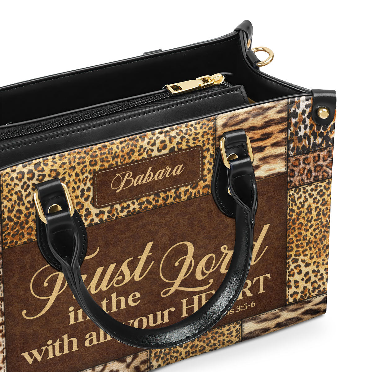 Trust In The Lord - Personalized Leather Handbag GMJSLB200049