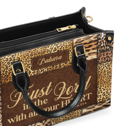 Trust In The Lord - Personalized Leather Handbag GMJSLB200049