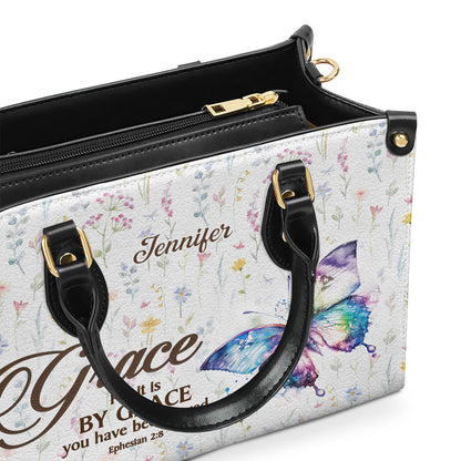 Grace-Inspired - Personalized Leather Handbag GMJSLB200048