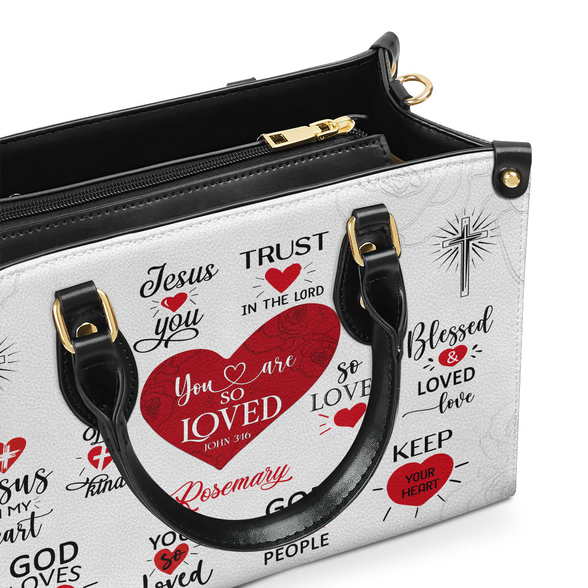 You Are So Loved - Personalized Leather Handbag - Gift for Christian Women GMJSLB200068