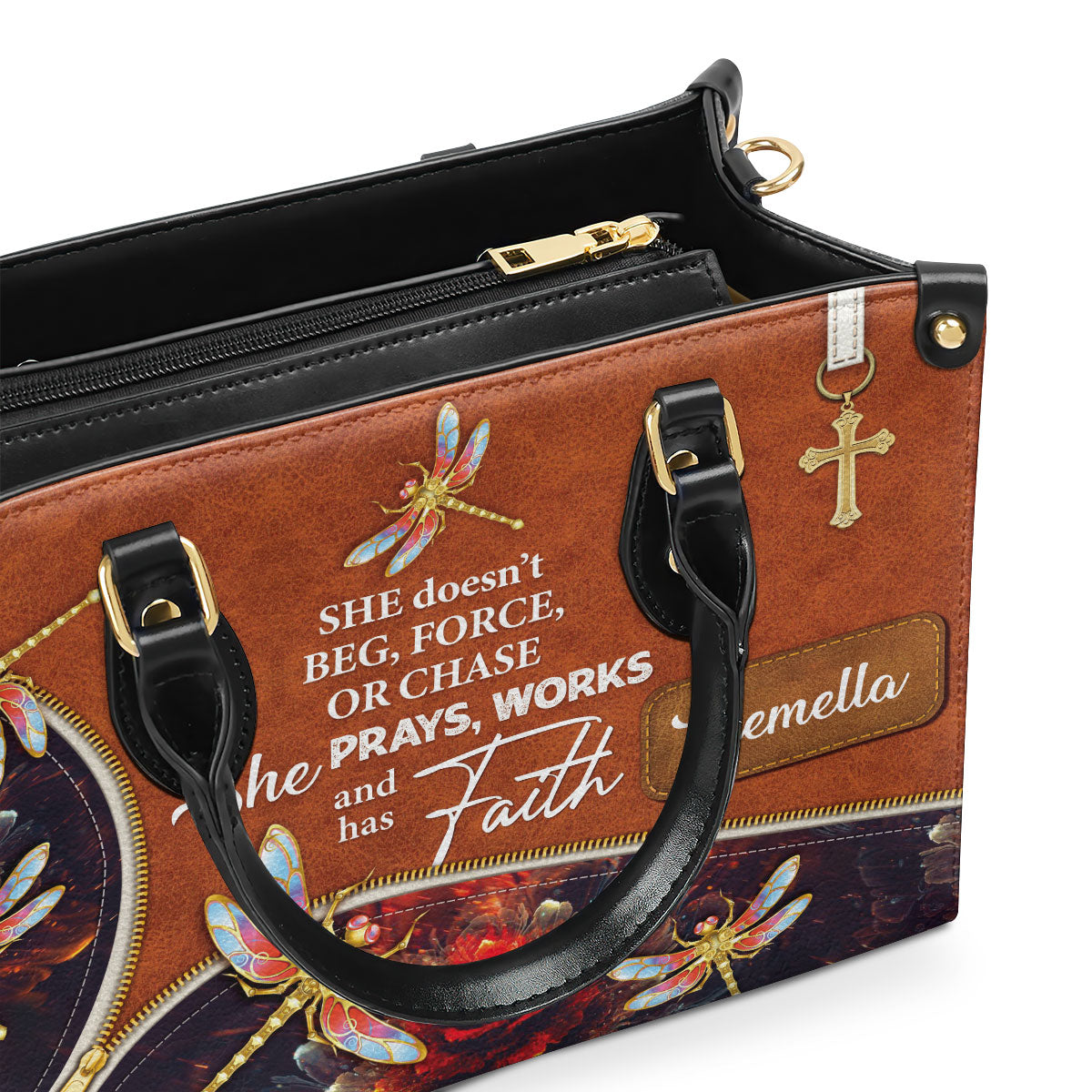 Faith-Inspired - Personalized Leather Handbag for Women GMJSLB200084