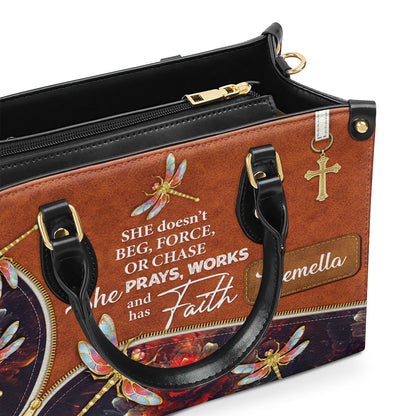 Faith-Inspired - Personalized Leather Handbag for Women GMJSLB200084