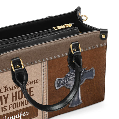 In Christ Alone - Personalized Leather Handbag GMJSLB200097