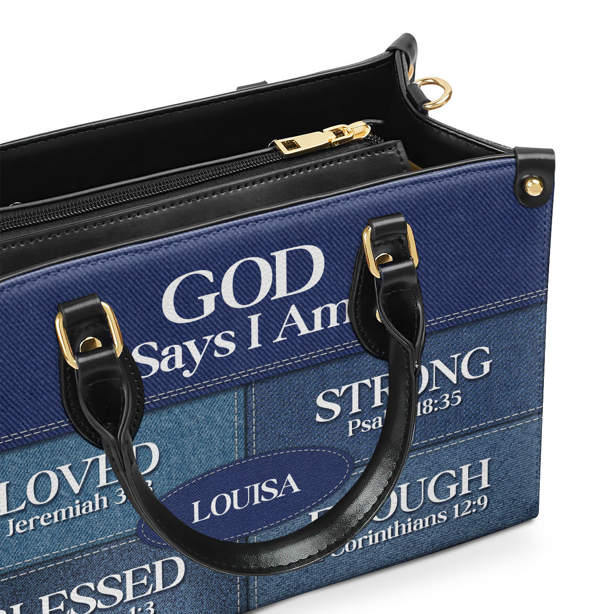 God Says You Are - Personalized Leather Handbag GMJSLB200037