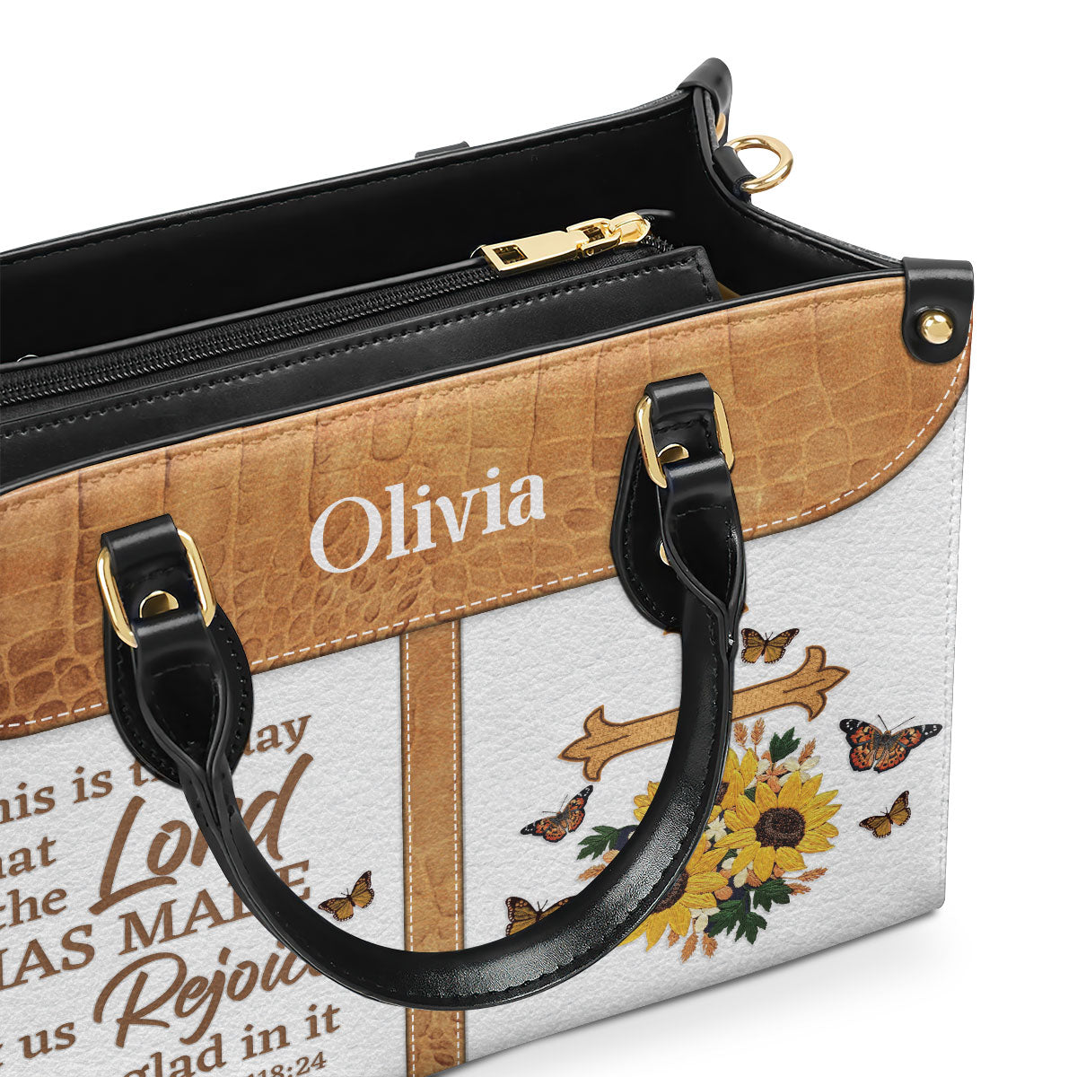 Faith-Inspired Gift - Personalized Leather Handbag GMJSLB200081