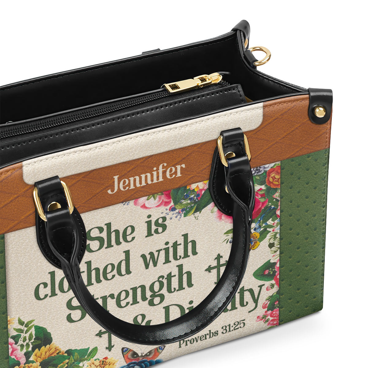 Bible Verse - Personalized Leather Handbag for Women GMJSLB200110