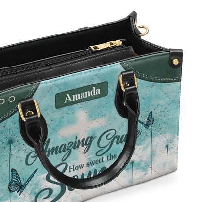 Faith-Inspired Leather Handbag - Personalized Gift for Women GMJSLB200089
