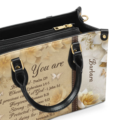 You Are Protected - Personalized Leather Handbag GMJSLB200090