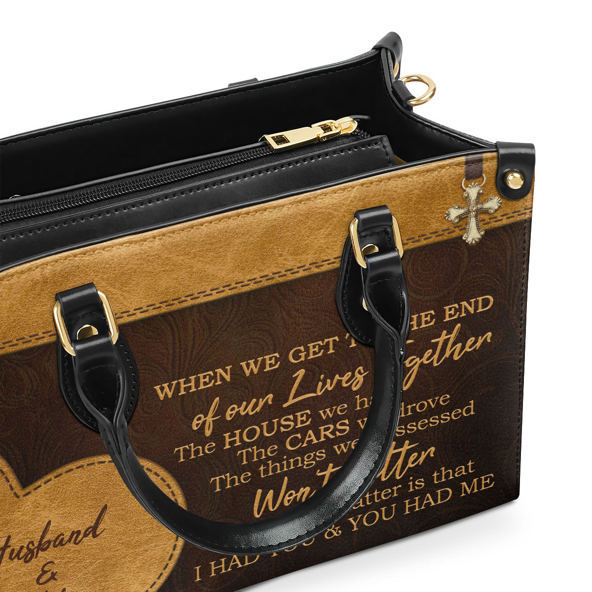 Faith-Inspired - Personalized Leather Handbag GMJSLB200083