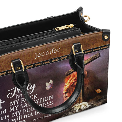 Faith-Based Quote - Personalized Leather Handbag GMJSLB200106