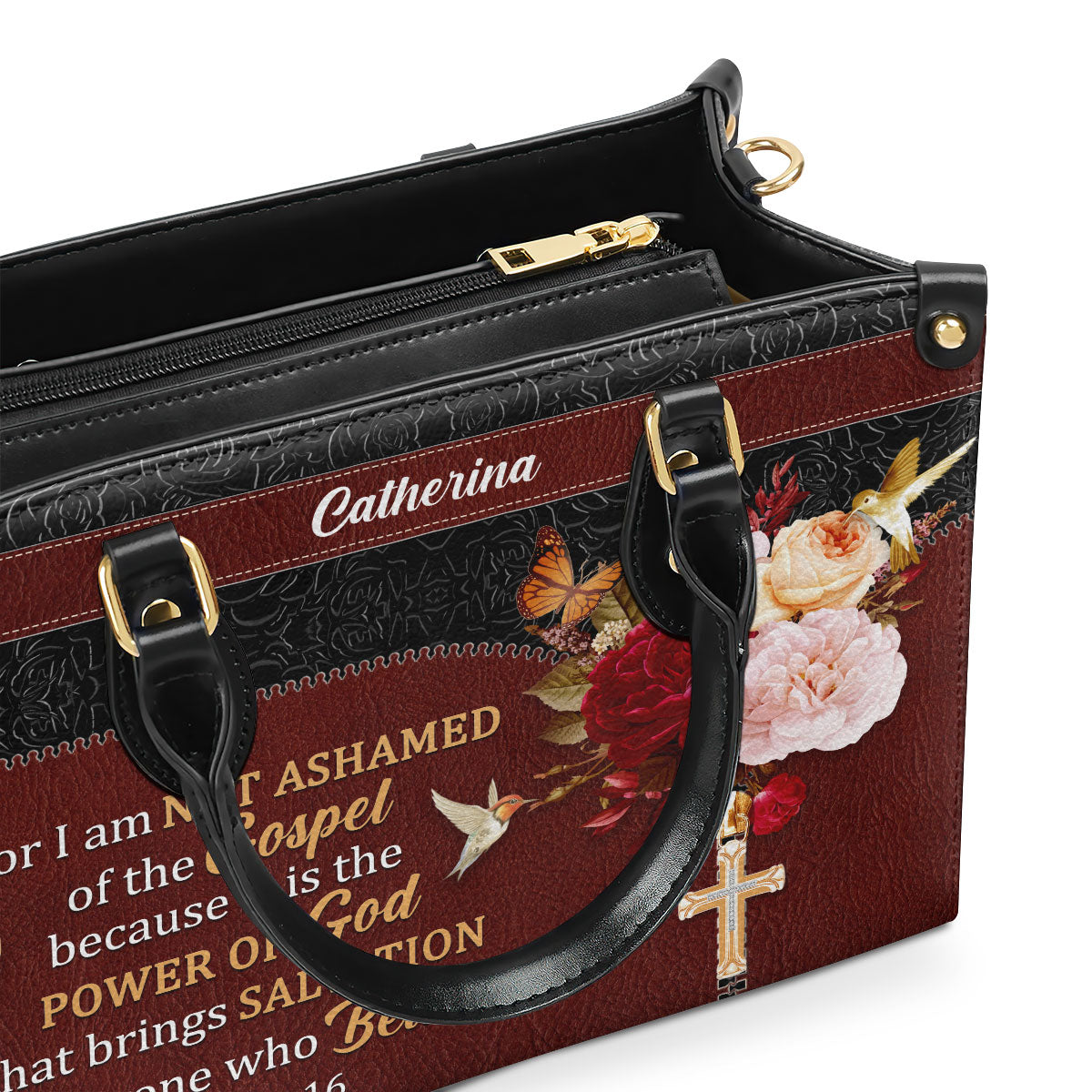 Faith-Inspired - Personalized Leather Handbag GMJSLB200080