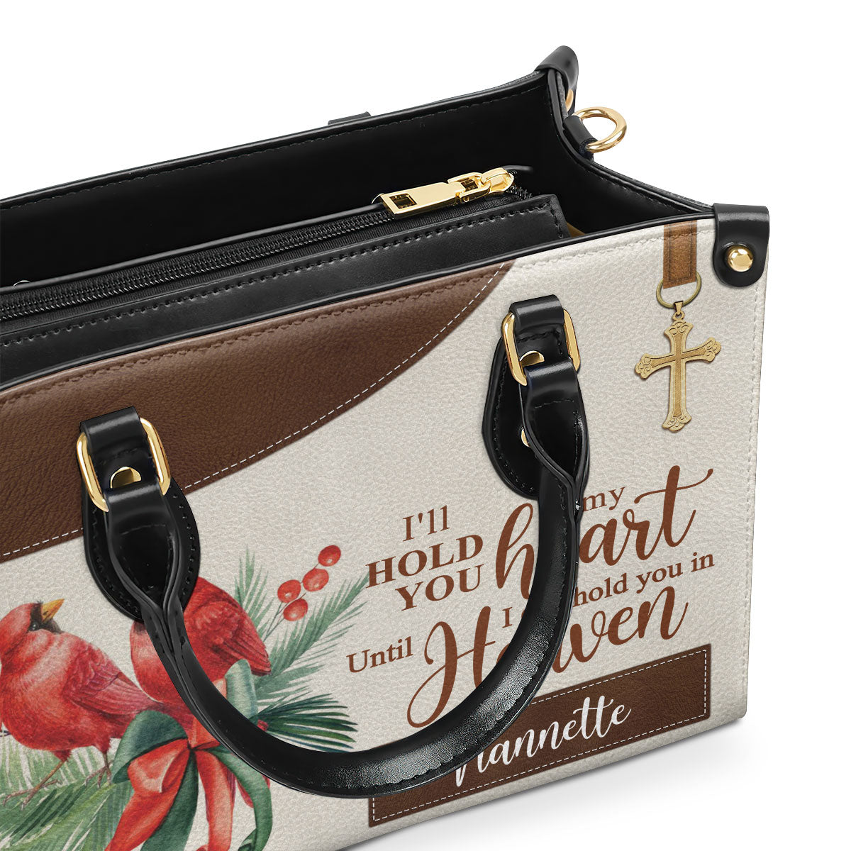 Christian Quote - Personalized Leather Handbag GMJSLB200080