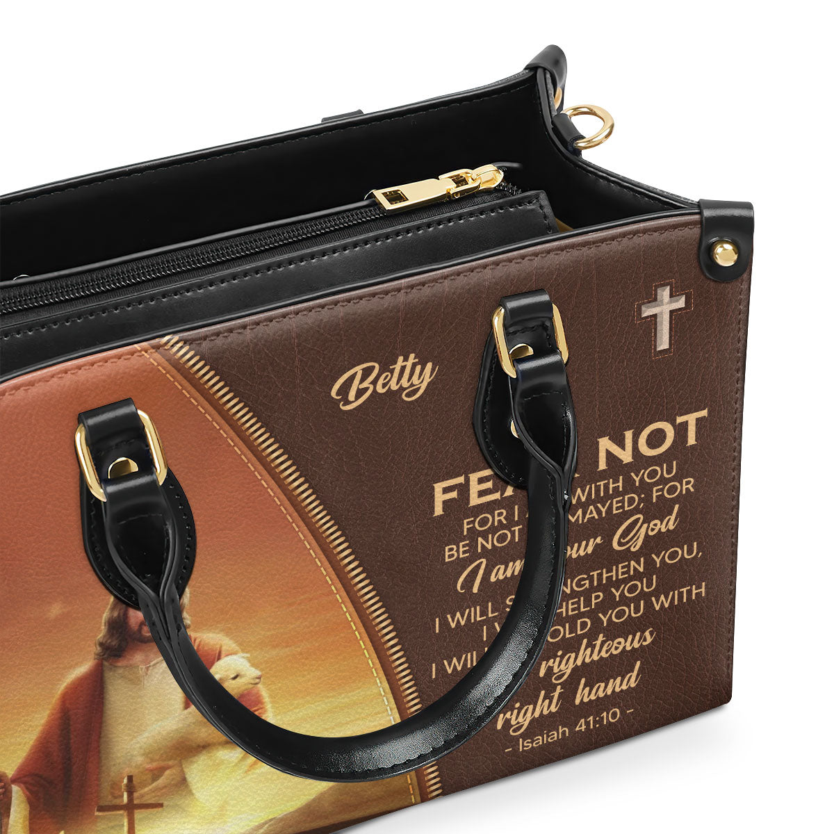 Faith-Inspired - Personalized Leather Handbag GMJSLB200104