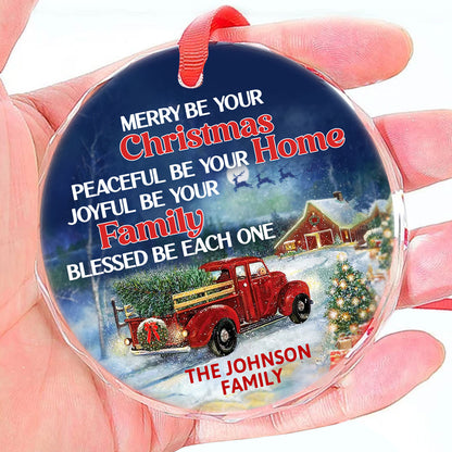 Blessed Be Each One - Personalized Glass Ornament GOJS10161