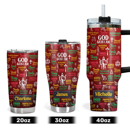 Inspirational Scripture - Personalized Stainless Steel Tumbler