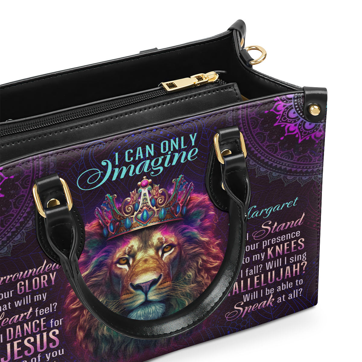Inspirational Quote - Personalized Leather Handbag GMJSLB200024