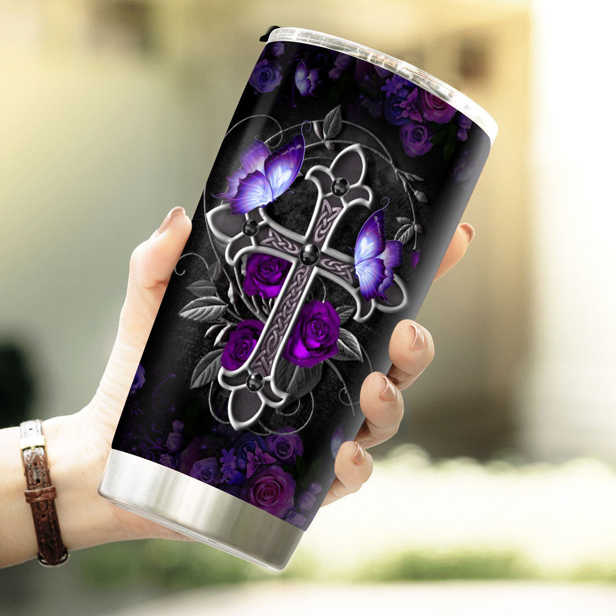 Jesus Cross - Inspirational Stainless Steel Tumbler 20oz