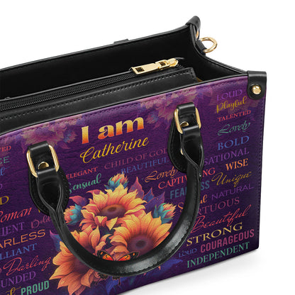 Faith-Inspired - Leather Handbag with Sunflower Design GMJSLB200032
