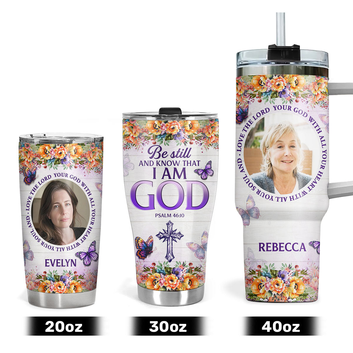 Love The Lord Your God - Personalized Stainless Steel Tumbler