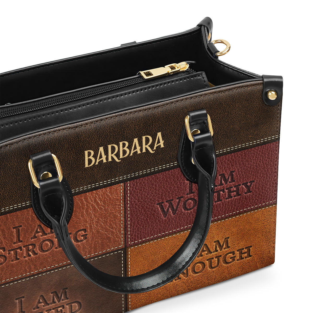 I Am Strong - Personalized Leather Handbag - Gift for Women GMJSLB200042