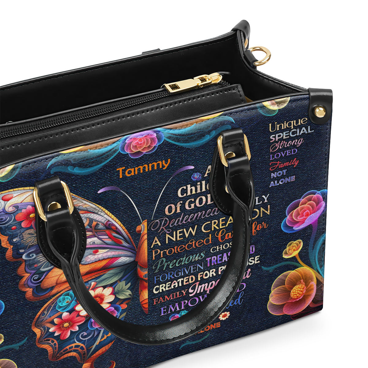 Child Of God - Personalized Leather Handbag GMJSLB200031