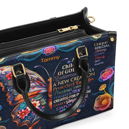 Child Of God - Personalized Leather Handbag GMJSLB200031