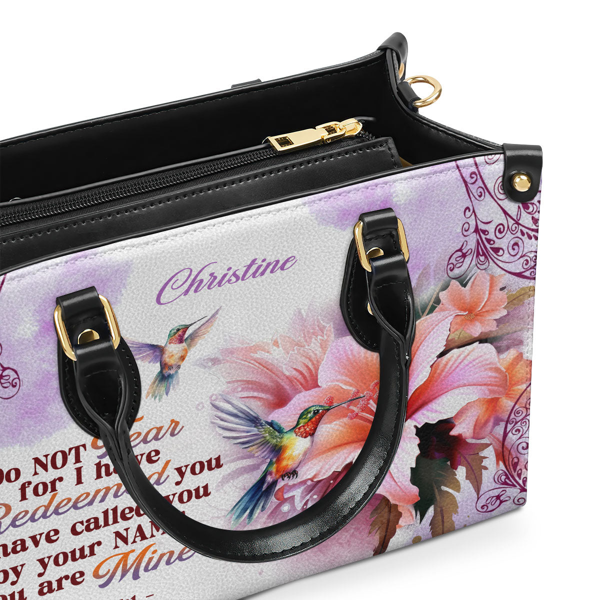 I Have Called You By Your Name - Personalized Leather Handbag GMJSLB200027