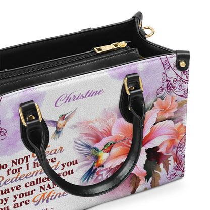 I Have Called You By Your Name - Personalized Leather Handbag GMJSLB200027