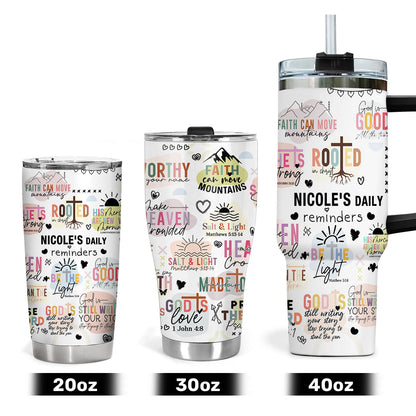 Faith-Inspired - Personalized Stainless Steel Tumbler