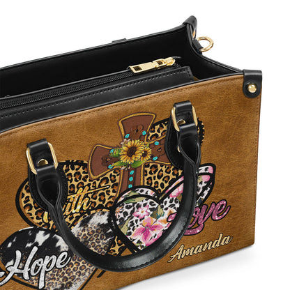 Faith in Action - Personalized Leather Handbag GMJSLB200032