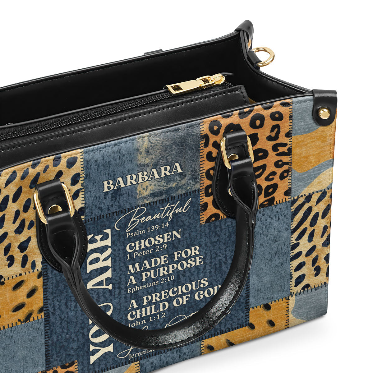 You Are Made For A Purpose - Personalized Leather Handbag GMJSLB200009