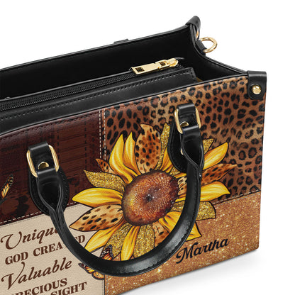 You Are God Created - Personalized Leather Handbag GMJSLB200011