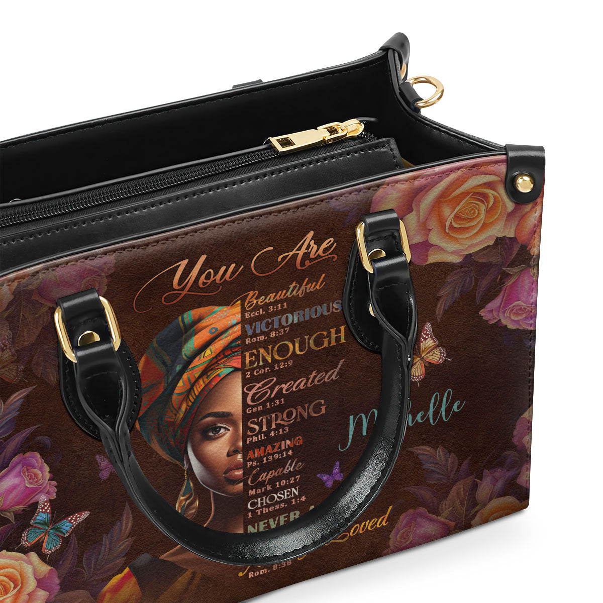 You Are Never Alone - Personalized Leather Handbag GMJSLB200030