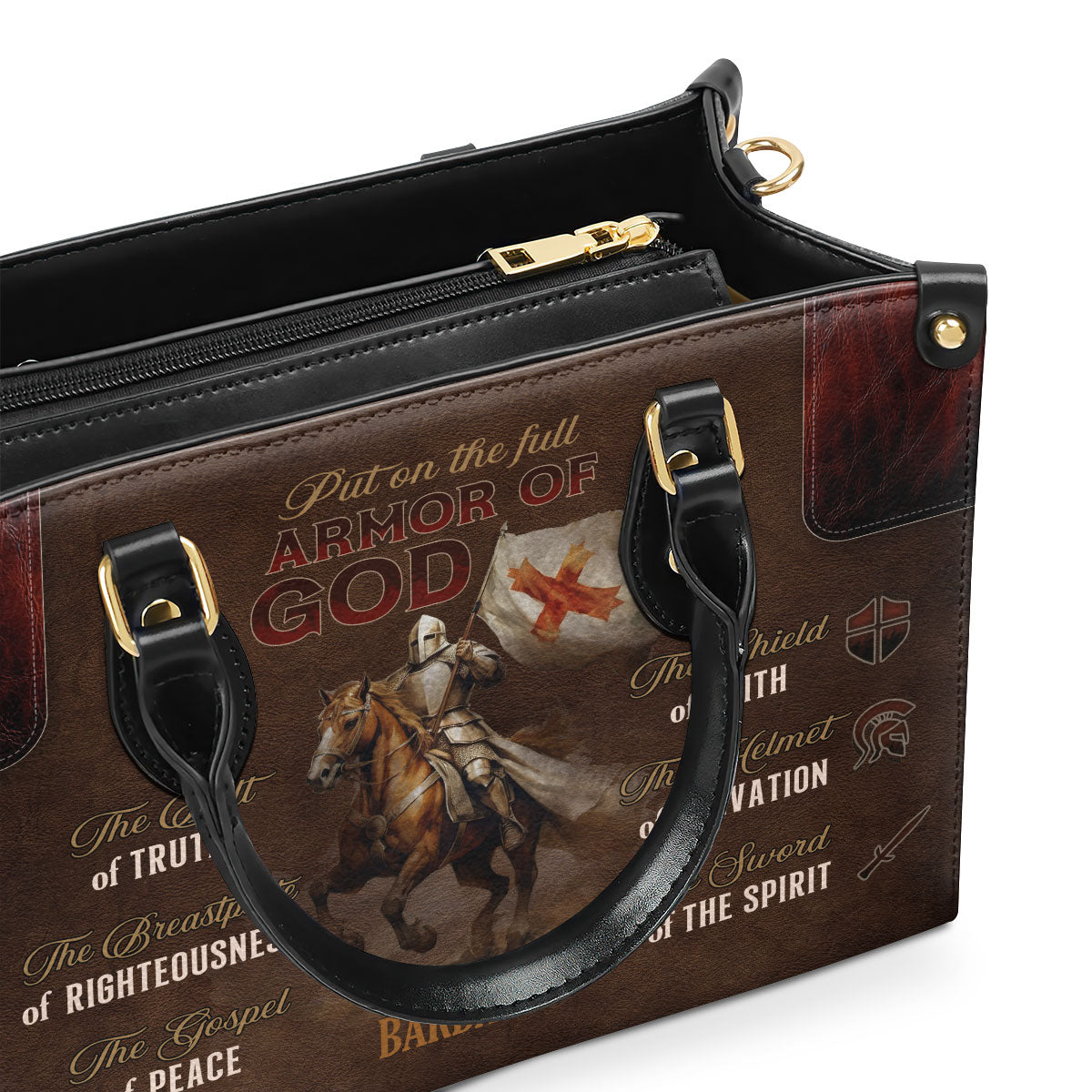 Faithful Christian - Personalized Leather Handbag GMJSLB200023