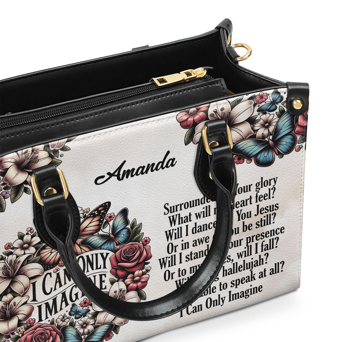 Faith Quote - Personalized Leather Handbag for Her GMJSLB200009