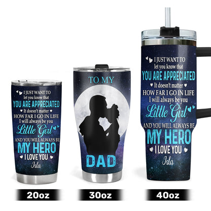 Sentimental Dad Gift - Personalized Stainless Steel Tumbler