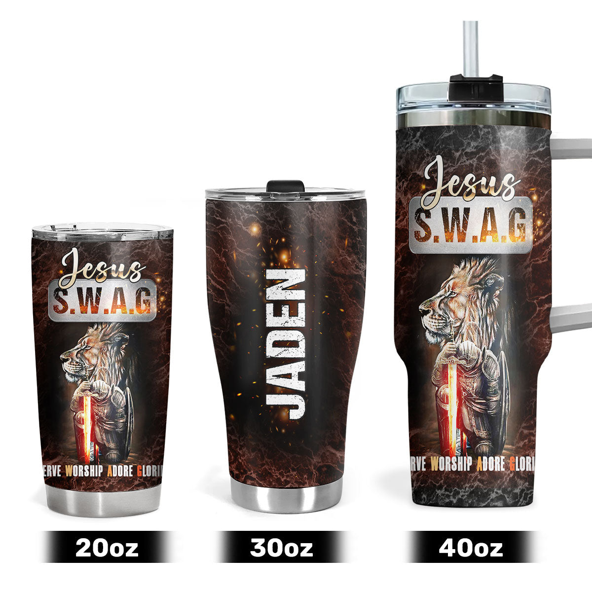 Faith Quote - Personalized Stainless Steel Tumbler 20oz
