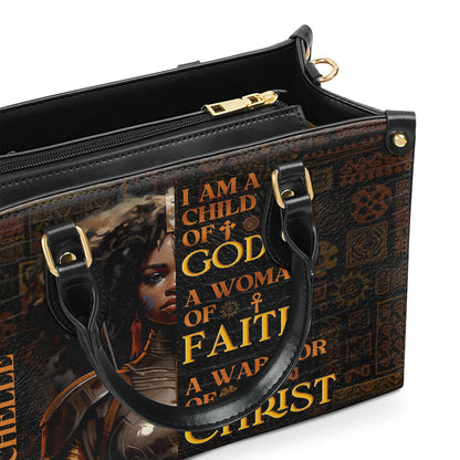 I Am A Child Of God - Personalized Leather Handbag - Gift for Women GMJSLB200026