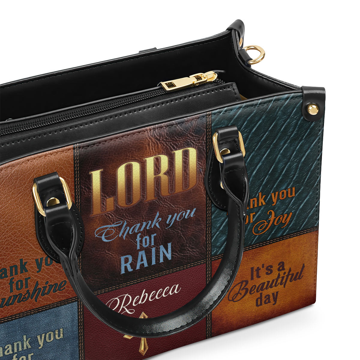 It's A Beautiful Day - Personalized Leather Handbag GMJSLB200024