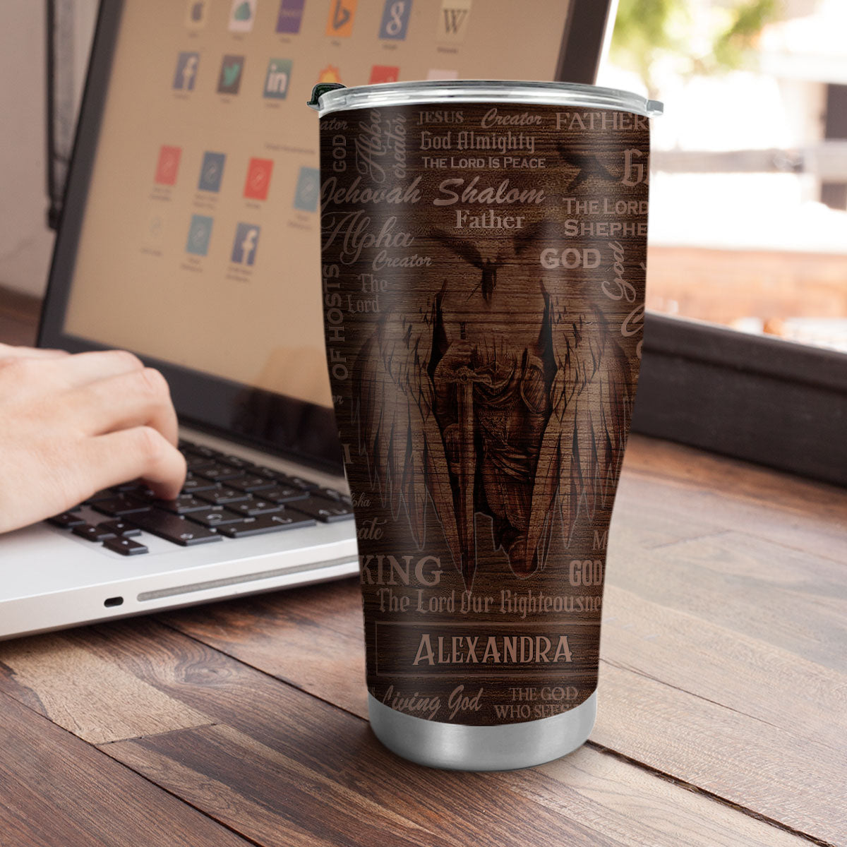 Faith-Inspired - Personalized Stainless Steel Tumbler for Men of God