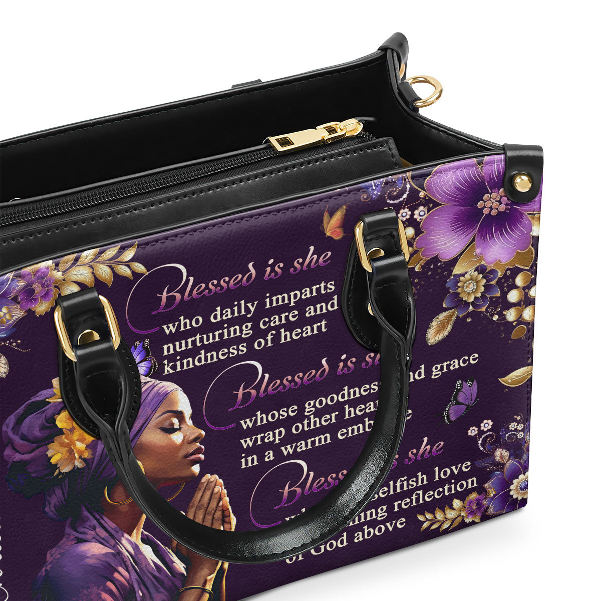 Faith-Inspired - Personalized Leather Handbag GMJSLB200019