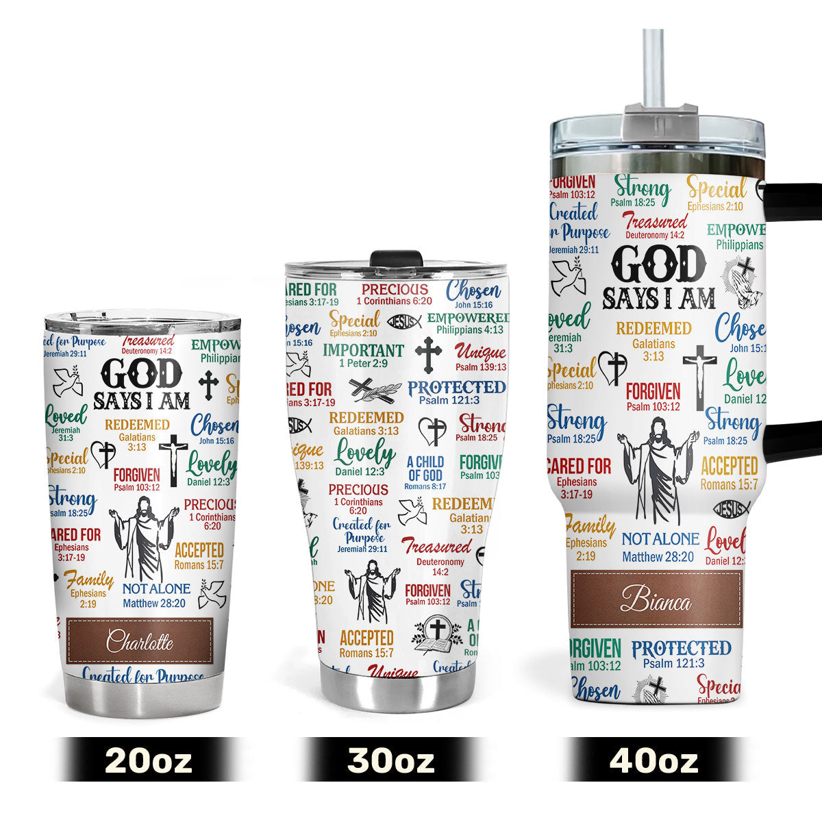 What God Says About You - Personalized Tumbler