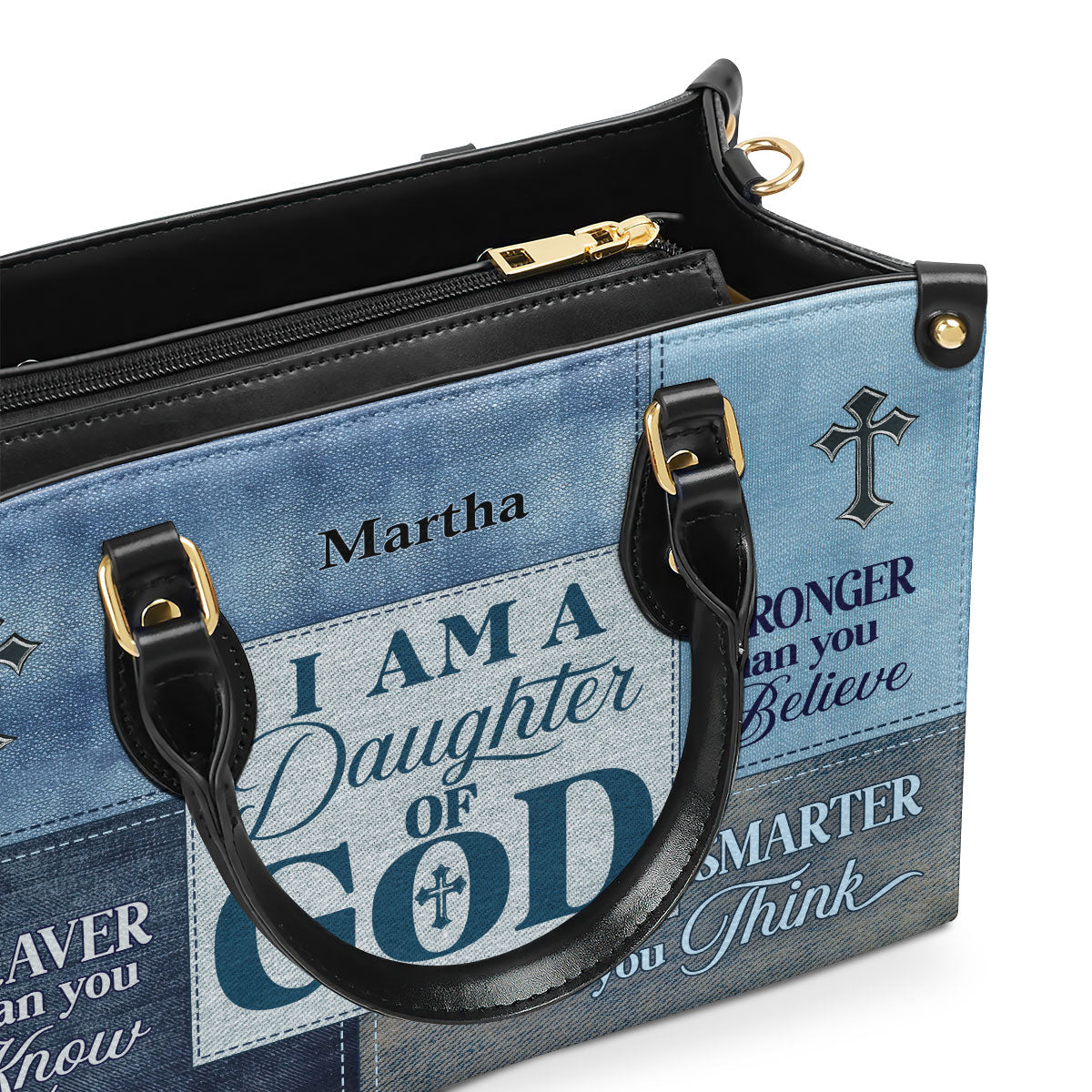 Daughter Of God - Leather Handbag - Personalized Gift for Daughter GMJSLB200016