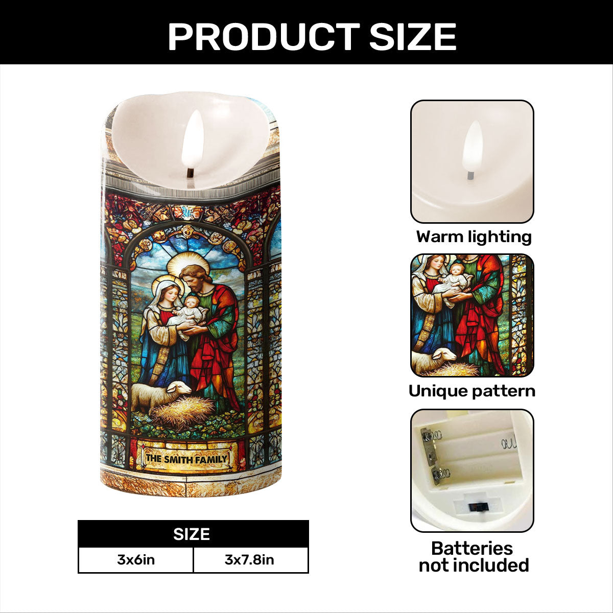 As For Me And My House - Personalized Faith Candle