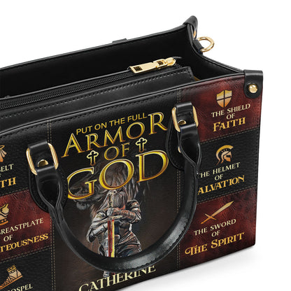 Armor of God - Personalized Leather Handbag - Gift for Women GMJSLB200015