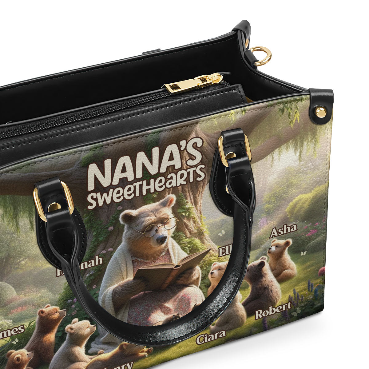 Faith-Based Gift for Grandma - Personalized Leather Handbag GMJSLB200029