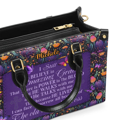Inspirational Quote - Personalized Leather Handbag GMJSLB200021