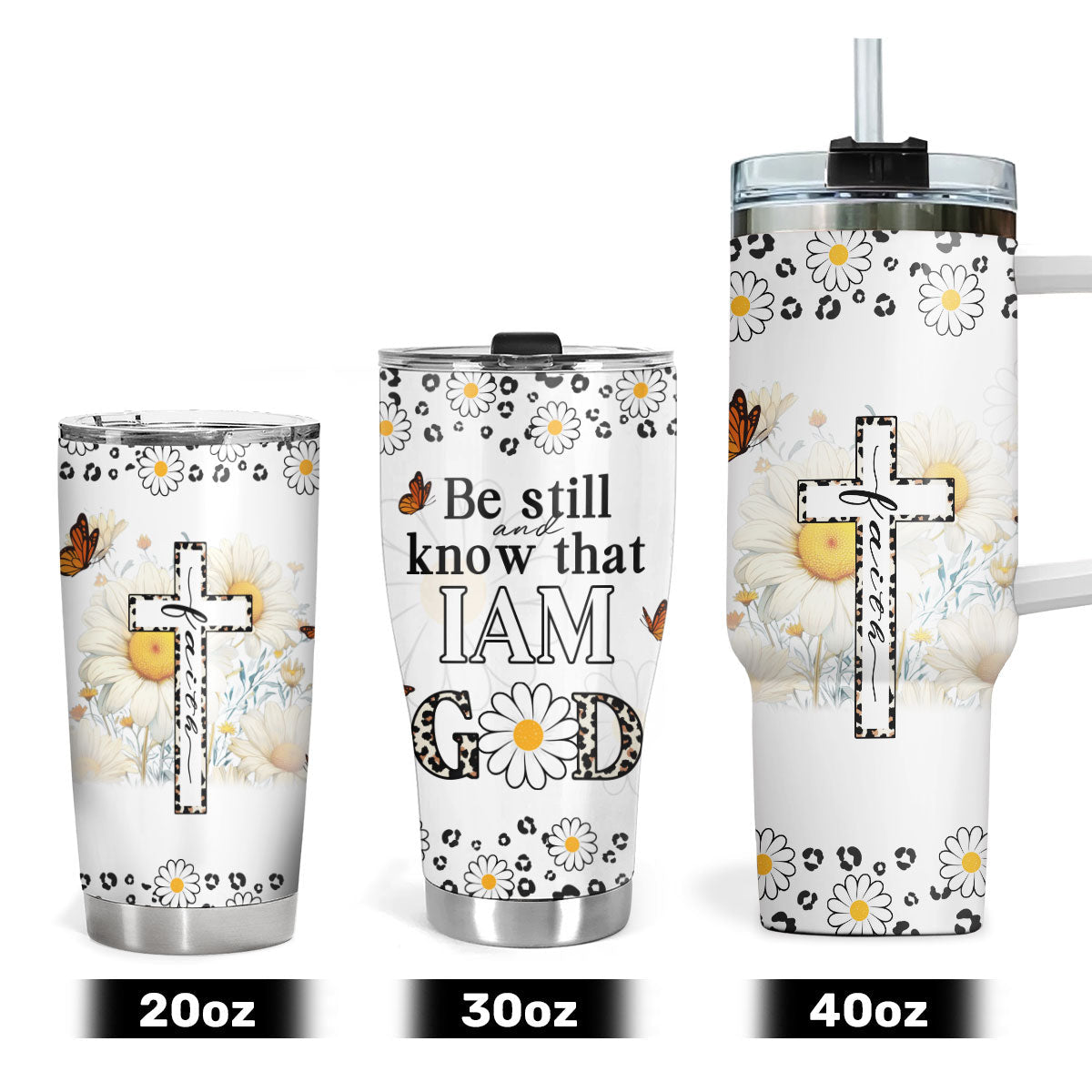 Be Still And Know That I Am God - Personalized Stainless Steel Tumbler