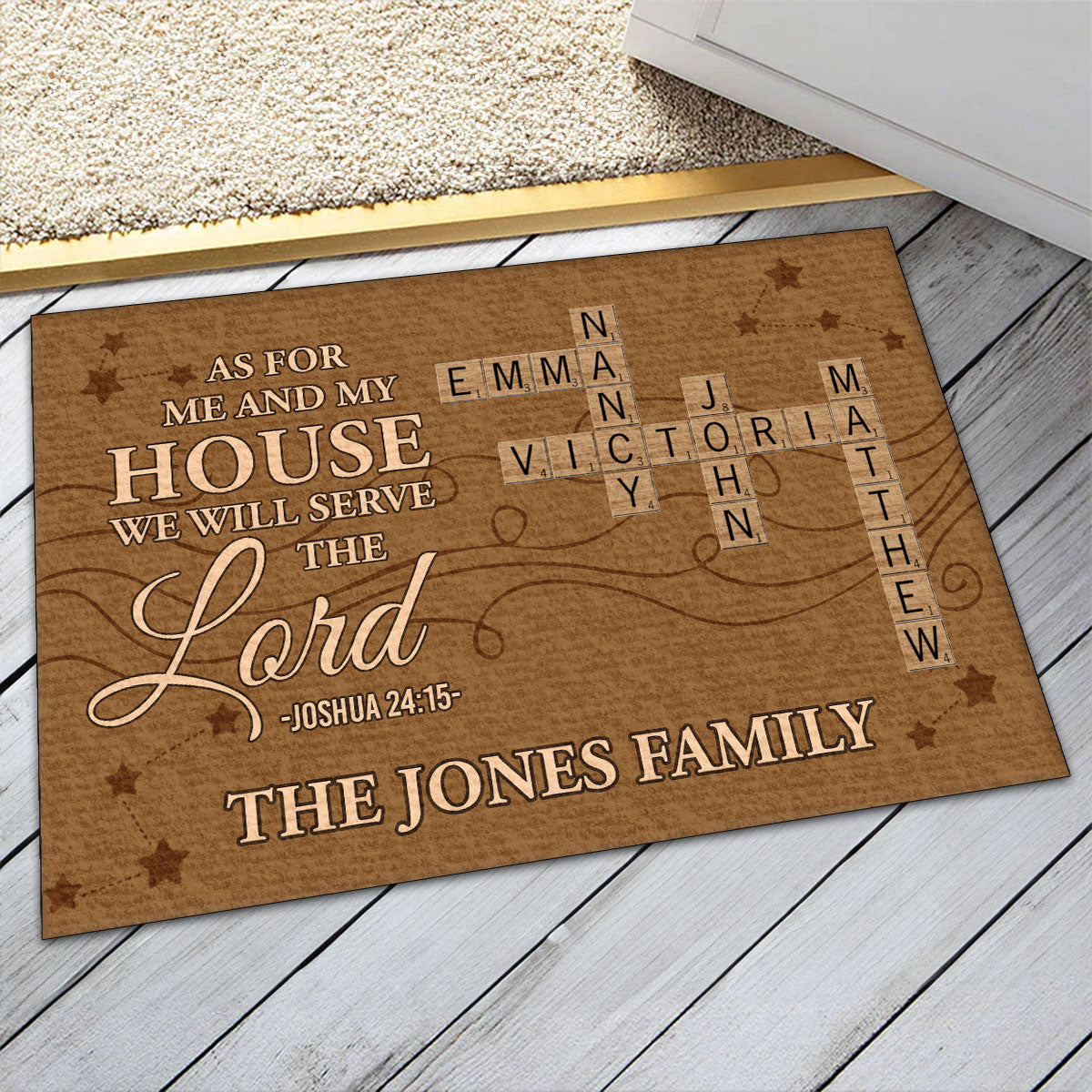 Bible Verse - Personalized Doormat for Christian Homes