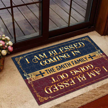 Blessed Coming In - Personalized Doormat